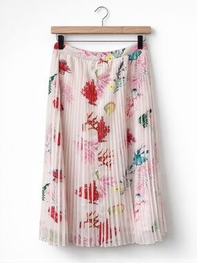 Yumi pleated floral skirt XS romantic flowy summer cottagecore